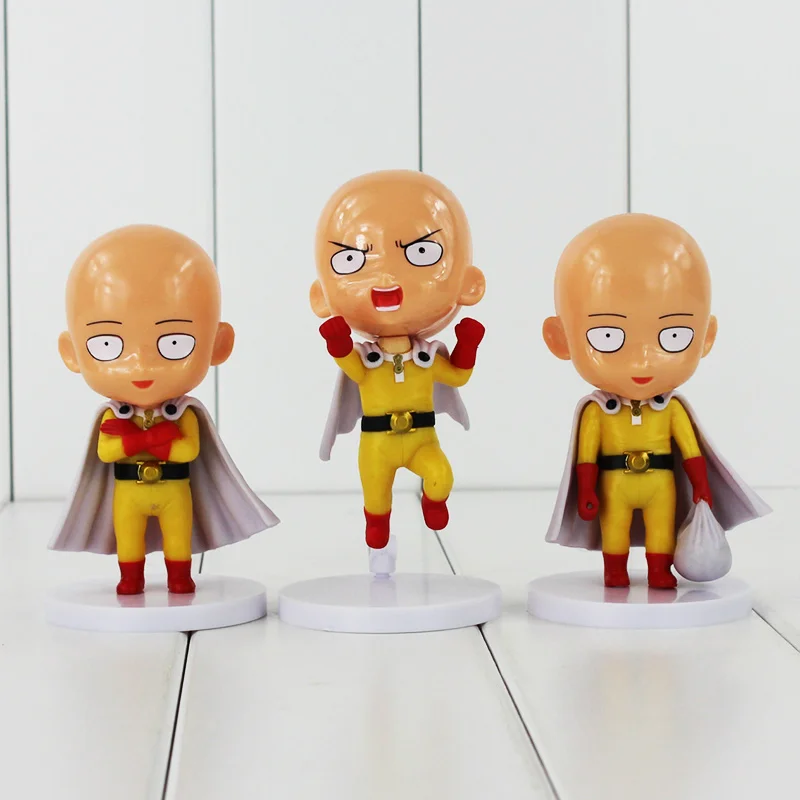 3 шт./лот Аниме One Punch Man САЙТАМА сенсей ПВХ экшн фигурка модель коллекционные