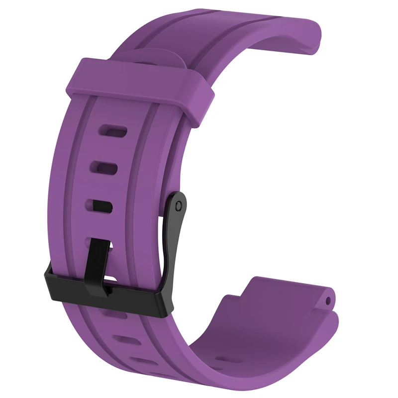 Purple Смарт часы сменный Браслет для Garmin Forerunner 225 силиконовый резиновый ремешок для часов - Цвет: Purple