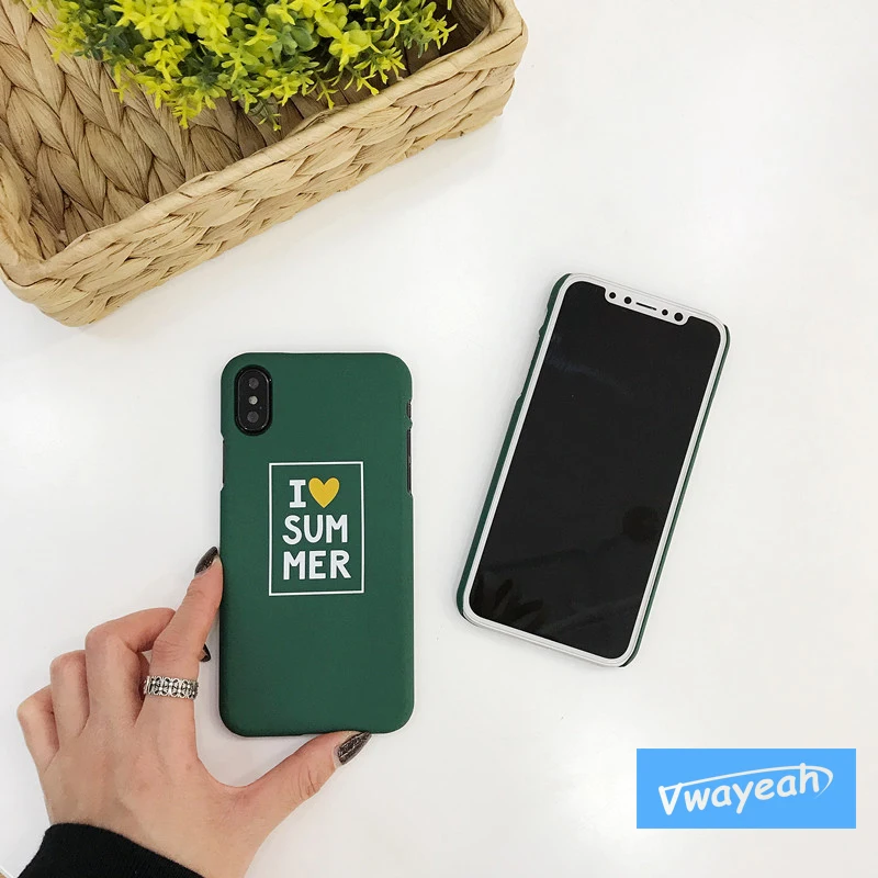 Любовь Сердце для IPhone X 10 6 6S 7 8 плюс простоте творчески текст Письма Алфавит Лето