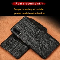 for huawei p20 lite case high end natural crocodile skin shockproof phone case for huawei p30 p30 pro high end protective case