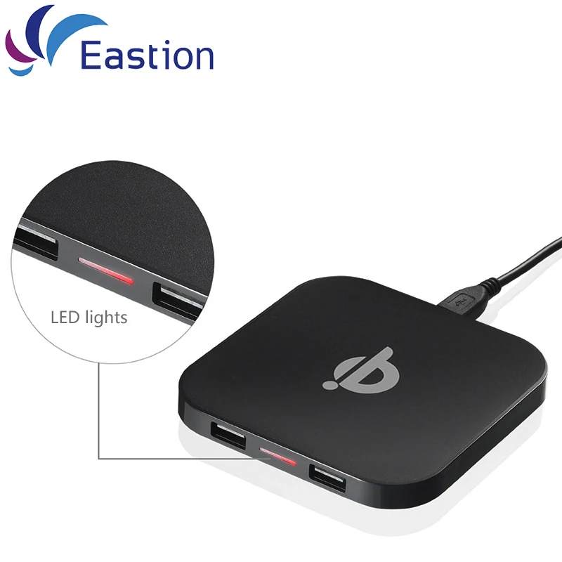 Беспроводное зарядное устройство QI с 2 USB портами универсальное для iPhone 8 X Xs Max Samsung