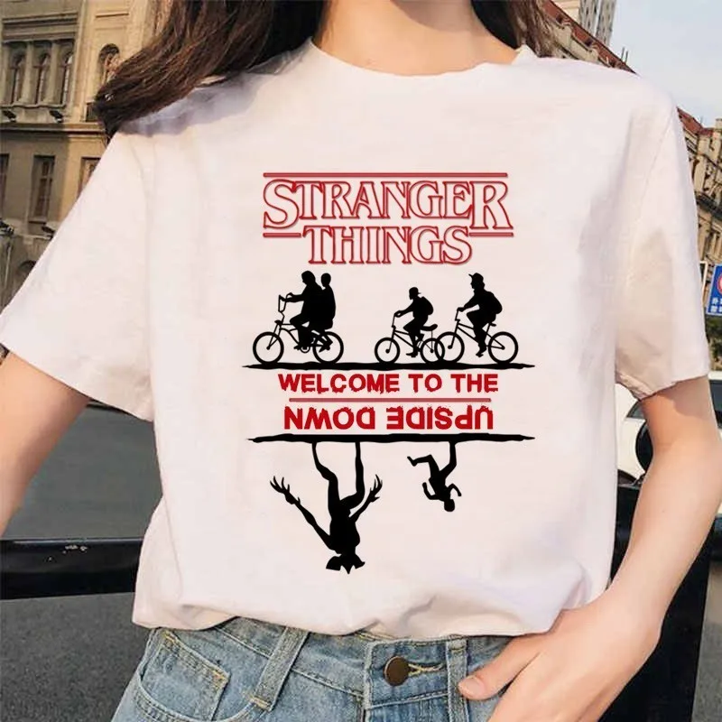 Stranger Things 3 Женская футболка Eleven Upside Down friend женская футболка забавная Футболка с принтом гранж Харадзюку