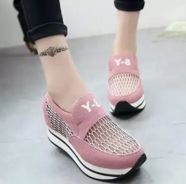 Новинка 2017 года женская обувь на платформе модная Брендовая летняя шнуровке