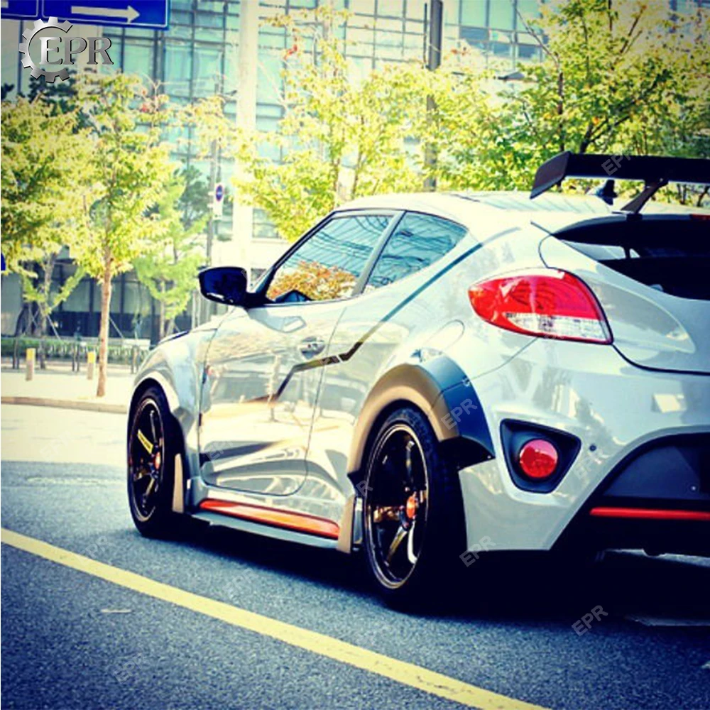 УГЛЕРОДНЫЙ LP Набор задних крышек для Hyundai Veloster Lordpower углеродное волокно широкий