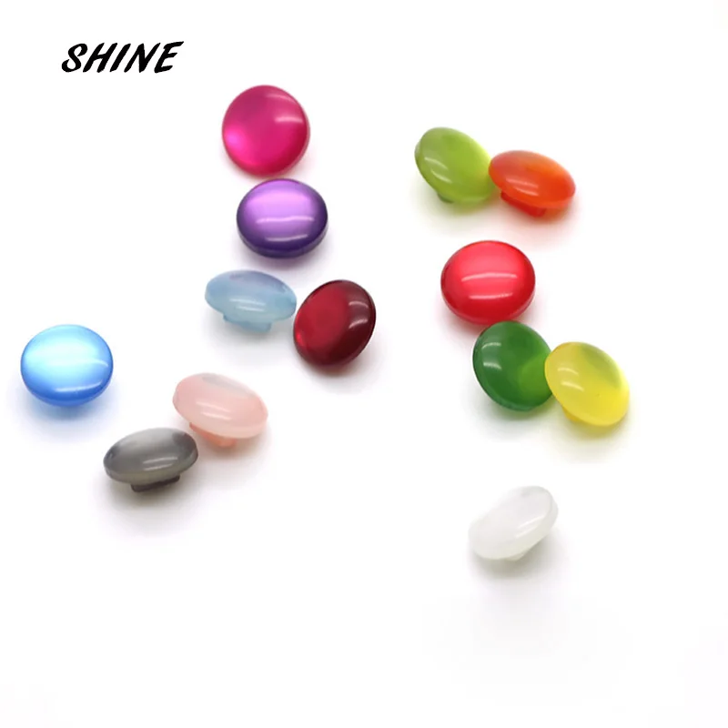 Блестящая акриловая швейная Кнопка Скрапбукинг круглая цветная Конфета