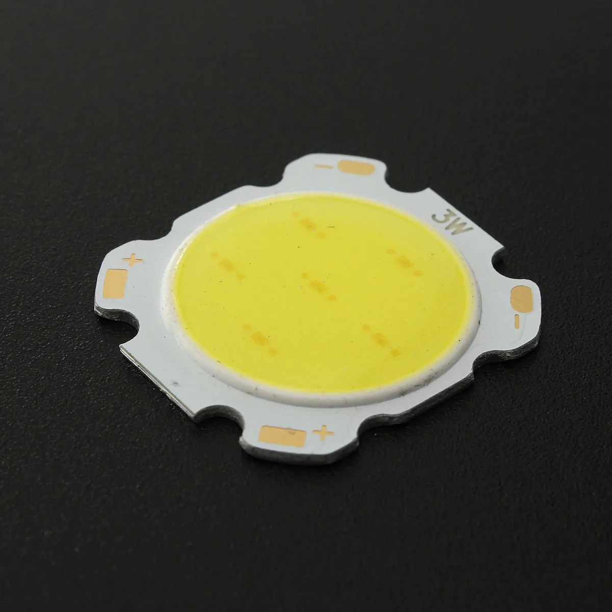 Jiguoor 3 Вт белая круглая COB светодиодная SMD чип лампа высокой мощности 6000-6500k 28 мм |