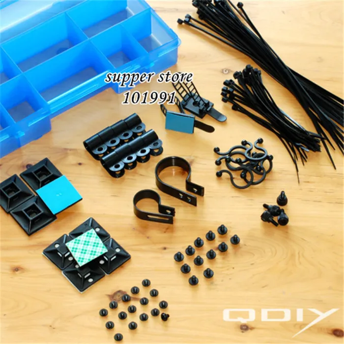 

DEBROGLIE 1 kit Computer Case interior cable wires Tidy clean tool kit with Screw Storage Case small parts work box