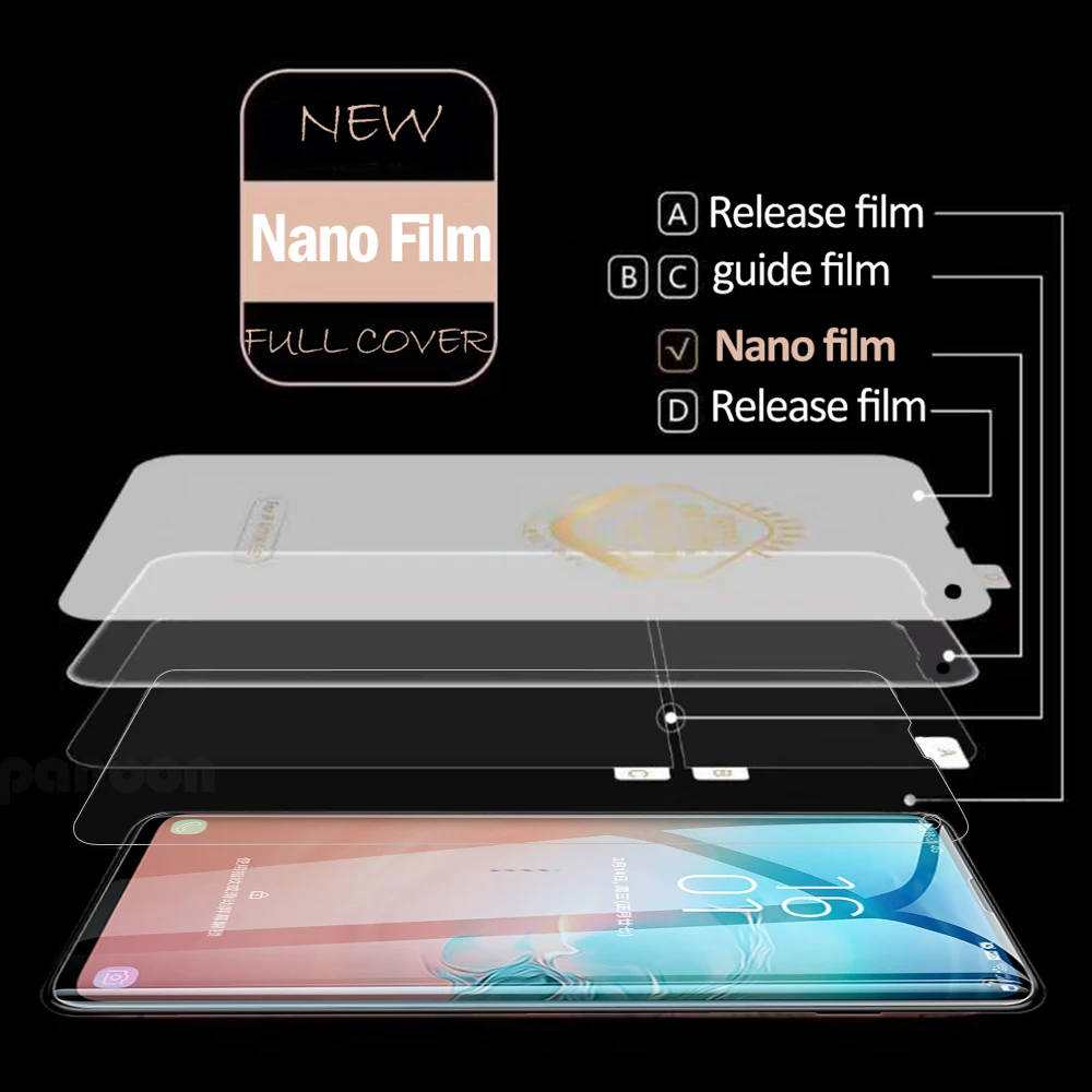 Передняя Гидрогелевая пленка для huawei P20 Pro lite Honor 7X 7C 7A Y7 Y9 Y6 Y5 2018 невидимая Защитная