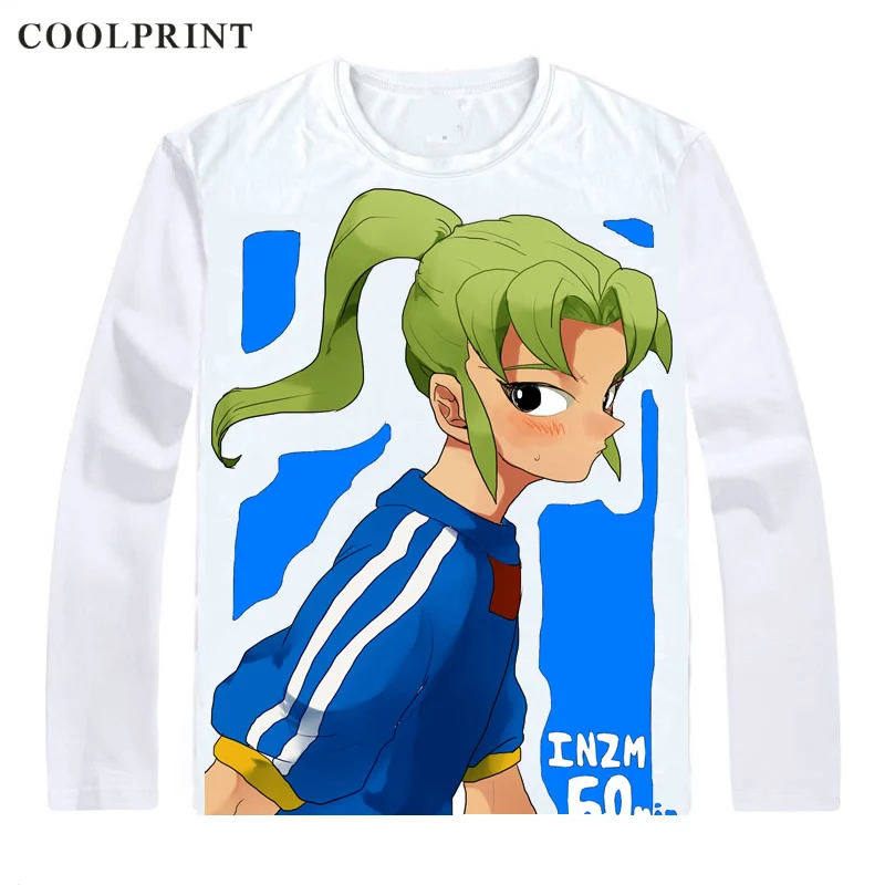 Coolprint Midorikawa Ryuuji T Shirt Inazuma Eleven Ares no Tenbin Men T-shirt Casual Vintage TShirt Printed Long Sleeve Shirts | Мужская