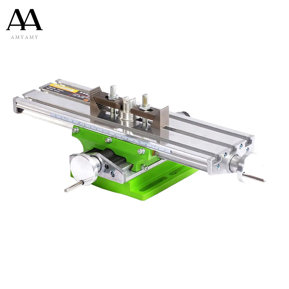 AMYAMY Mini Multifunctional Cross Working slid Table compound table worktable Bench For Drill Milling Machine 6330