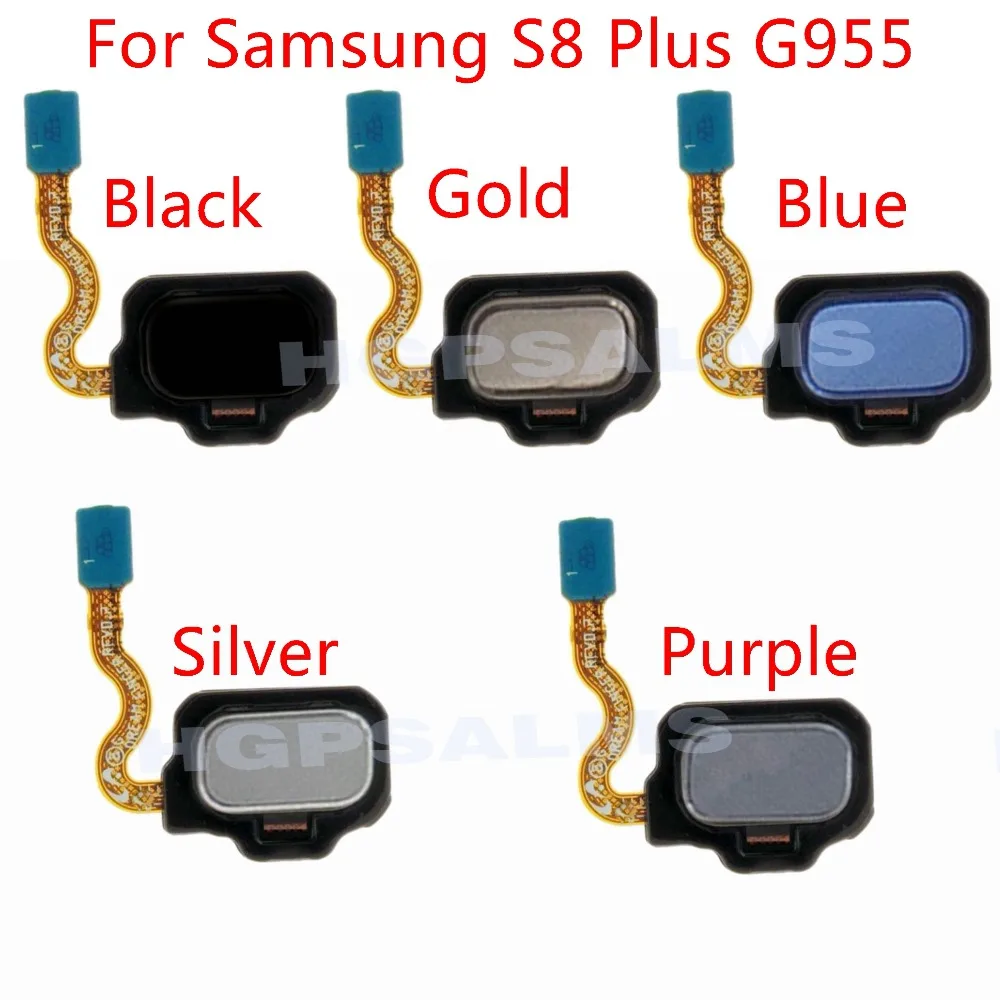 5 цветов для Samsung S8 Plus G955 датчик отпечатков пальцев назад домой Кнопка меню