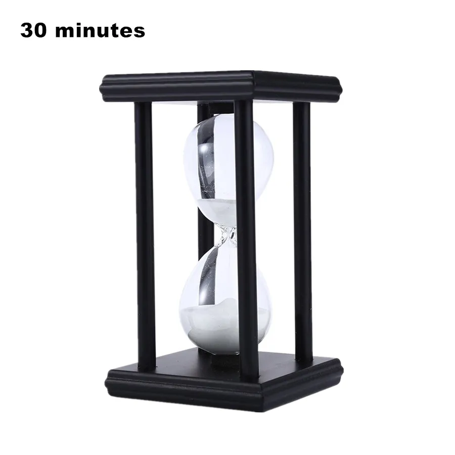 

15/30 Minute Sand Hourglass Countdown Timing 14.5*8*8cm Modern Wooden Sandglass Sand Clock Timer Home Decoration reloj de arena