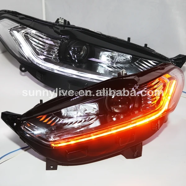 Для FORD Fusion Титан Mondeo головной светильник с светодиодный дальнего света и HID