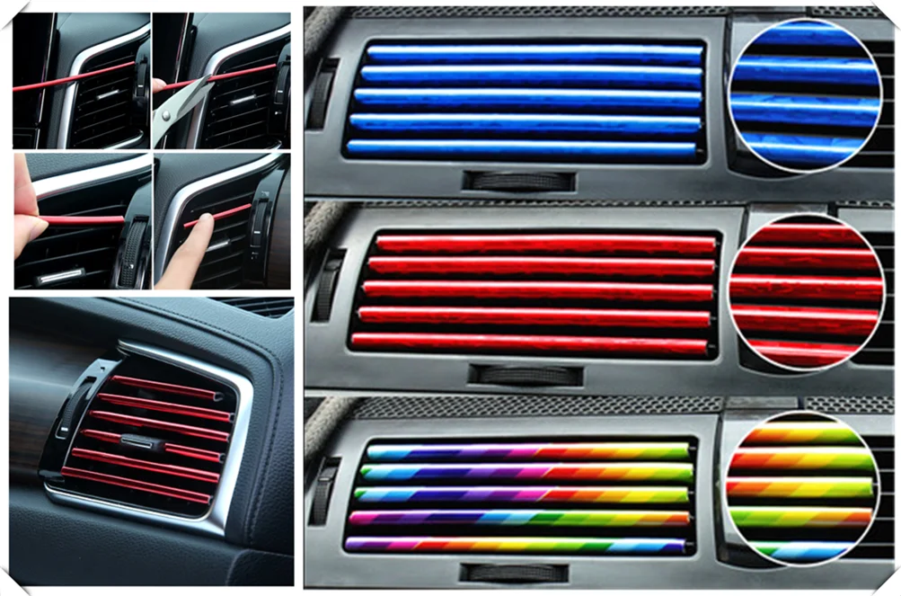 Автомобильная Модифицированная u образная яркая хромированная Декоративная