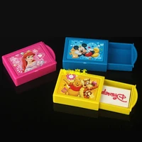 1pcs magic box magic props toy eraser color send random coins disappear box children stationery gift magic trick kids
