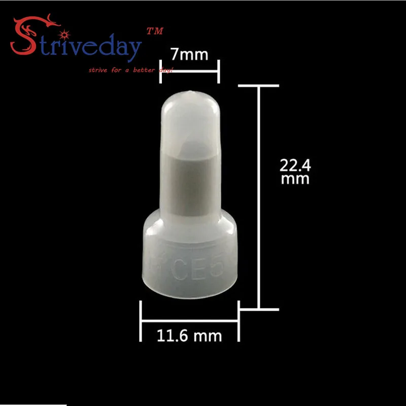1000 шт./лот Φ проводной разъем клеммы соска линейная крышка алюминиевая Клемма