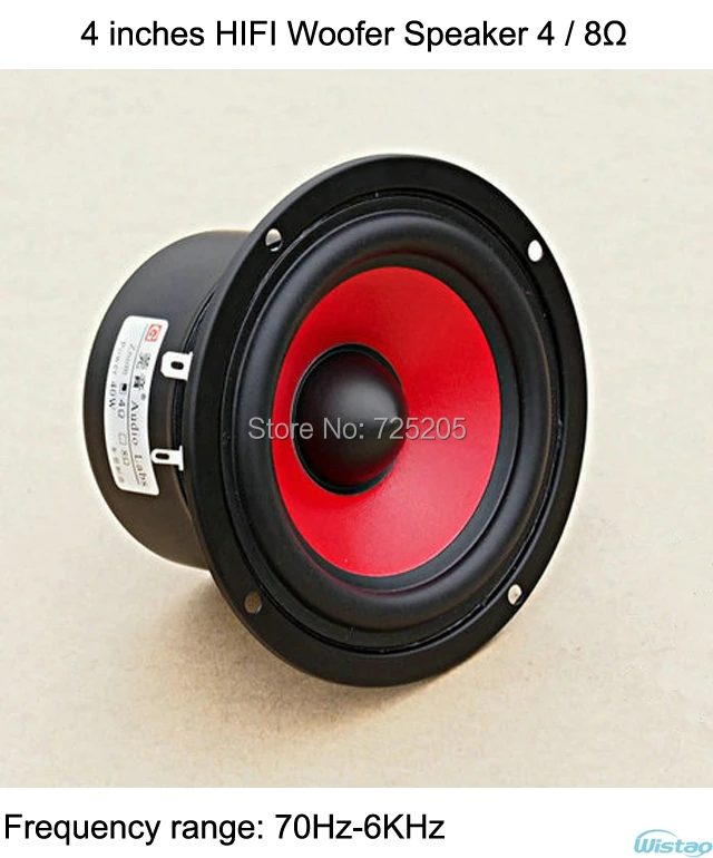 Сабвуфер HIFI 4 дюйма мощный динамик Ом 8 2 1 0 сабвуфер сделай сам|speaker dvd|speaker notebookspeaker