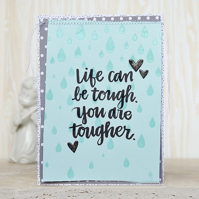 TYLL английских слов прозрачный силиконовый штамп/печать для DIY