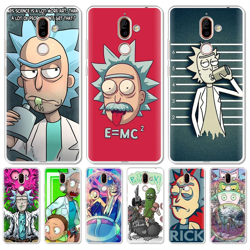 Роскошный модный чехол для телефона Rick And Morty Nokia 2 1 3 Plus 5 мягкий силиконовый из ТПУ