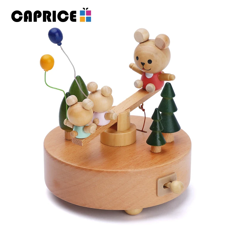 Деревянная музыкальная шкатулка Caja, музыкальные деревянные коробки ручной работы, заводное ремесло, гравировка с днем рождения, аксессуары для украшения дома, YYH-MZ