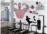 3d photo wallpaper 3d murals wallpaper for walls 3 d gym mural custom fitness club image background wall brick wall movement