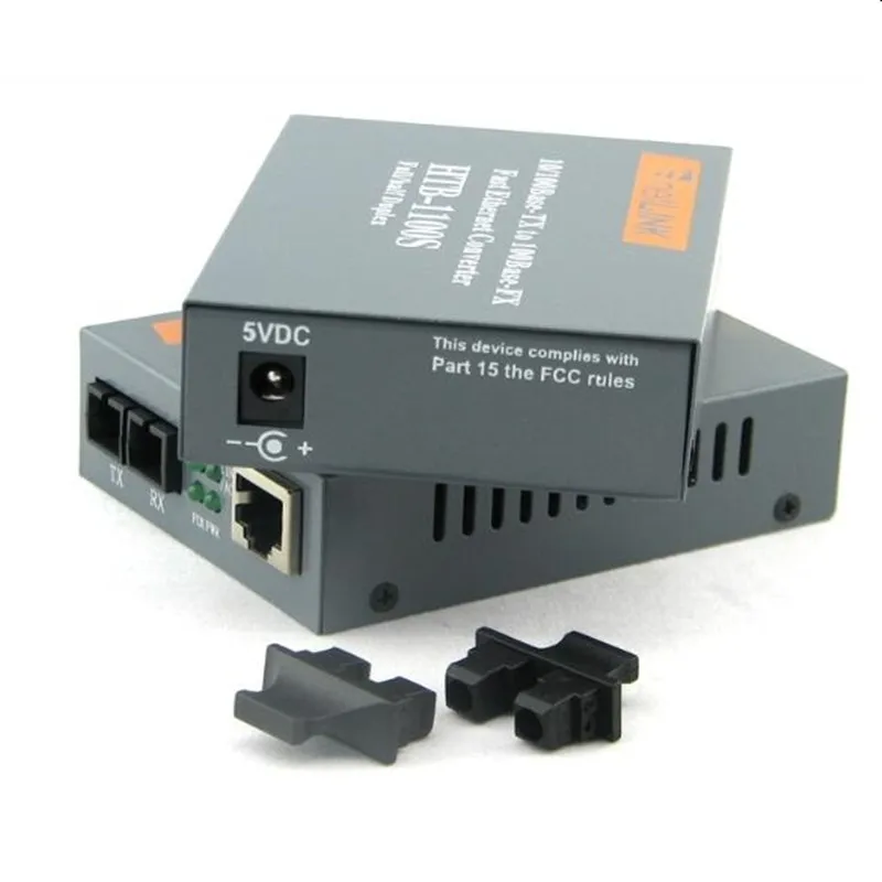 

1 пара, стандартный оптоволоконный медиаконвертер 25 км SC 10/100 Мбит/с RJ45