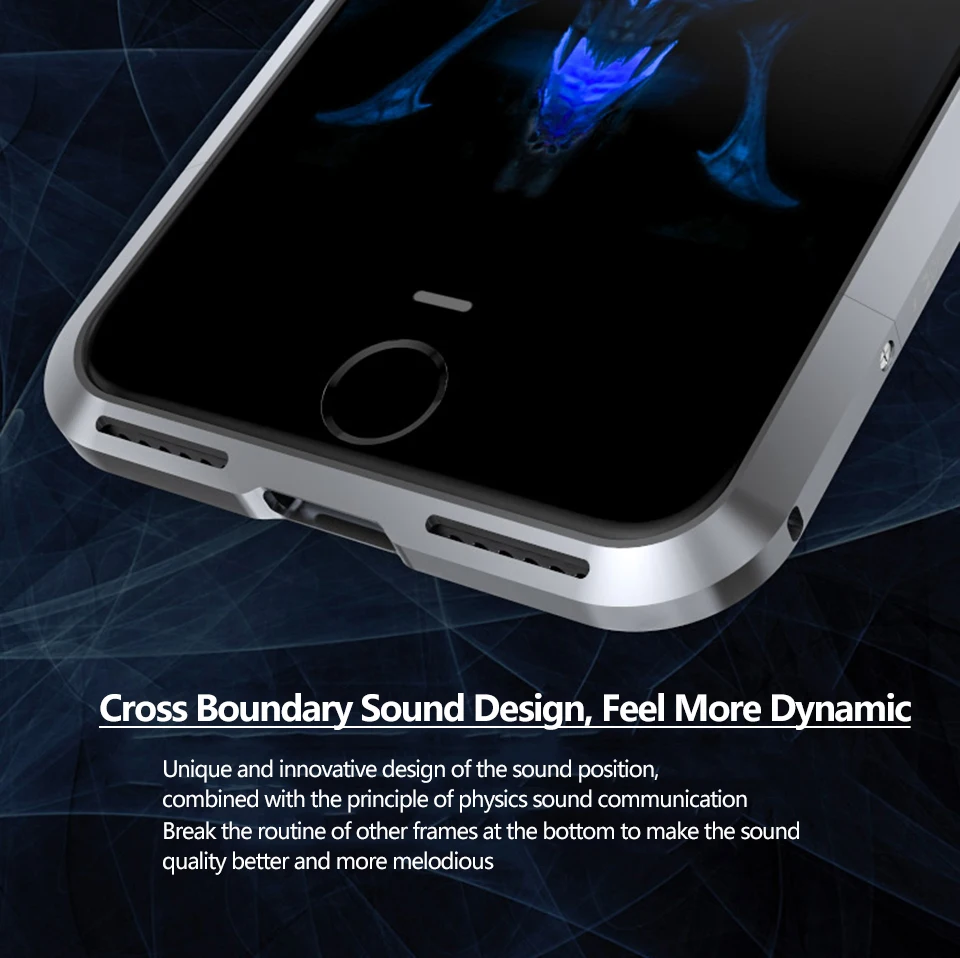 CHEERYMOON авиационный алюминиевый бампер для iPhone7 iPhone 6 6S 5 5S SE 7 Plus чехол призматической формы металлический корпус