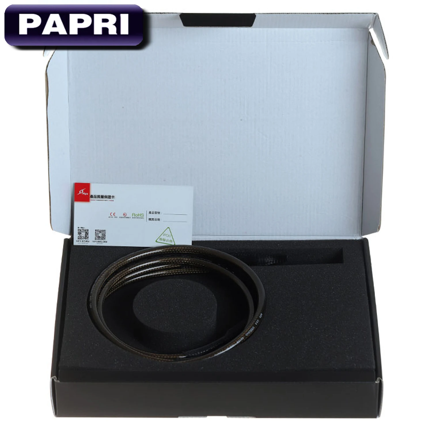PAPRI Newest GX 8R RCA кабель с родиевым покрытием 99.9997% чистый серебряный аудиопровод HiFi 2