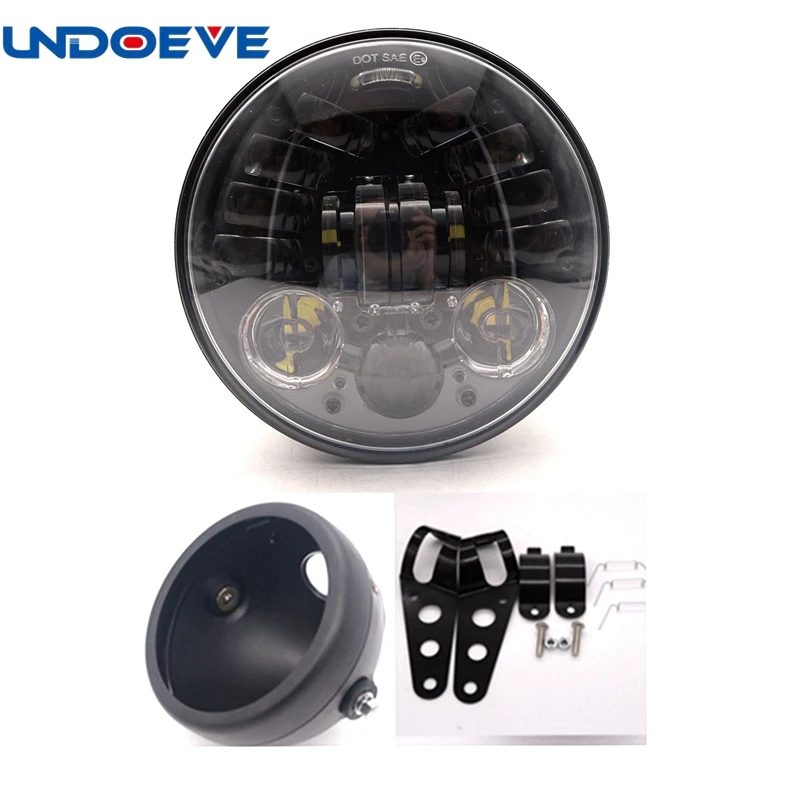 Undoeve 5 75 &quotведро светодиодных фар для Suzuki Intruder VS VL 700 750 1500 800| |