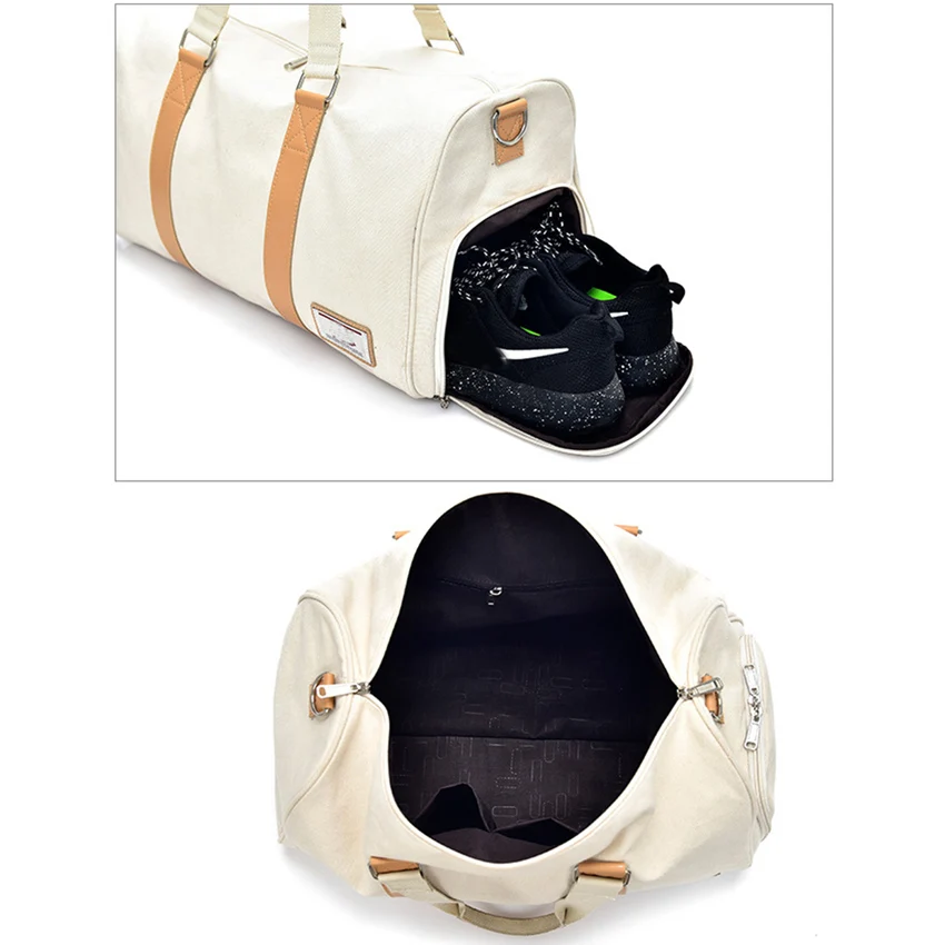 Multifunction Vintage Canvas Men's Travel Bags Carry on Luggage Women Large Tote Handbags for Clothes Shoes | Багаж и сумки
