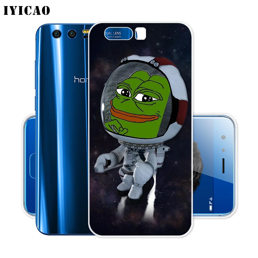 Мягкий силиконовый чехол IYICAO Pepe the Frog для Huawei Y9 Y7 Y6 Prime 2018 Honor 8C 8X 8 9 10 Lite 7X 7C 6A 7A Pro |