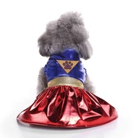 summer holiday pet cloth puppy super girl costume festival party dog costume pet cute cosplay skirt costume puppy clothes