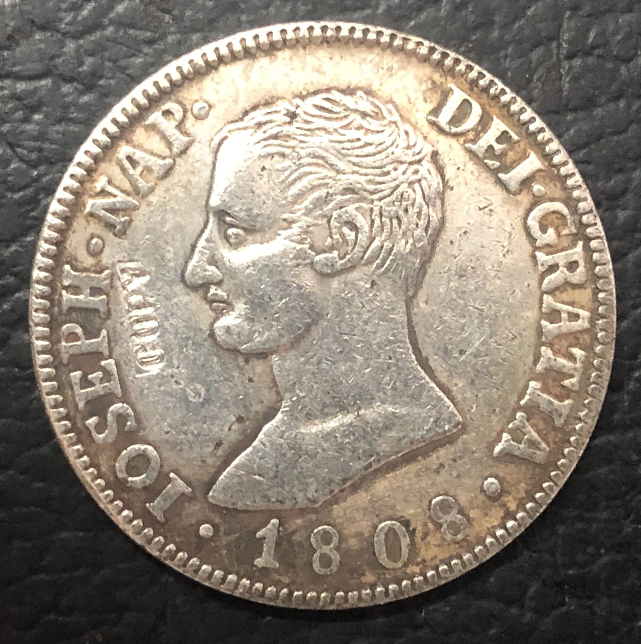 Испанская Серебряная монета Жозе и Бонапарте 1808 AI 4 reals|coin motor|silver dollar coinsilver collectible