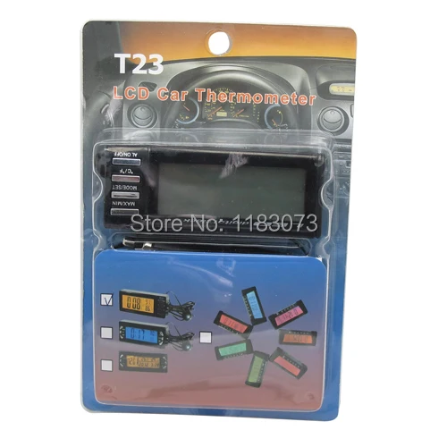 Новый автомобильный цифровой термометр с жк-дисплеем 12 в постоянного тока