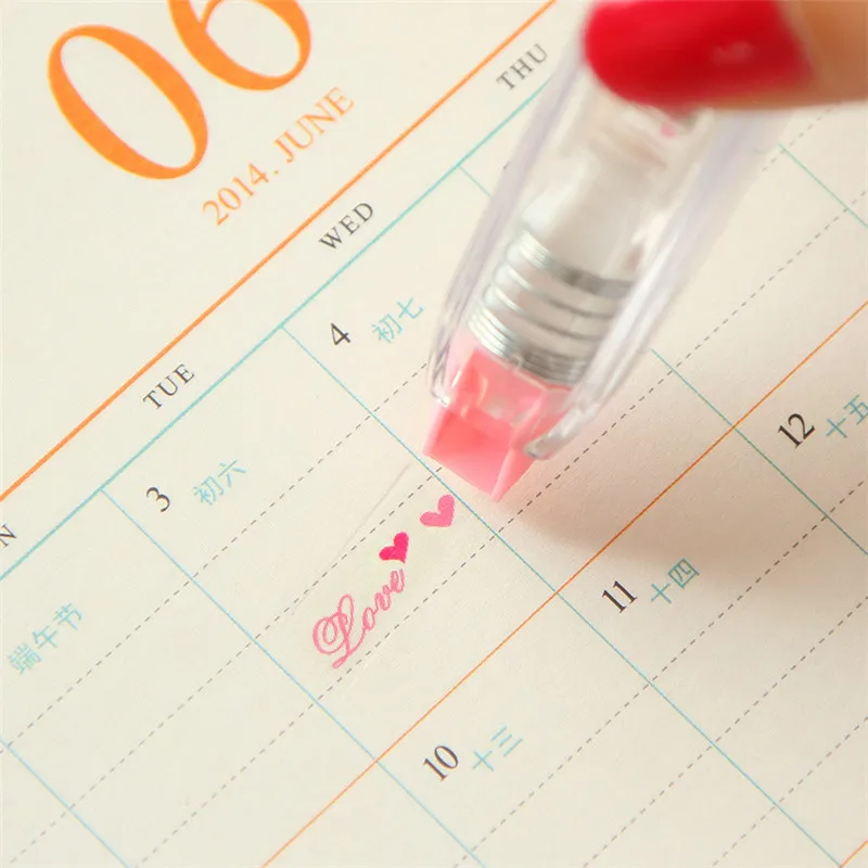 Сладкая Цветочная Корректирующая лента с рисунками ручка наклейками Детские