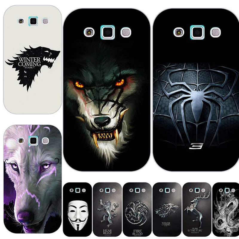 Чехол с рисунком для Samsung Galaxy Win i8550 Duos I8552 GT i8552 i8558 задняя крышка цветов кошек собак