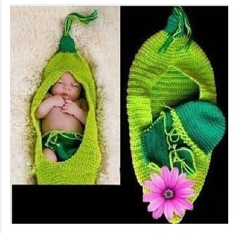 BH43 вязаный крючком Кокон для младенцев комплект покрытий детских подгузников