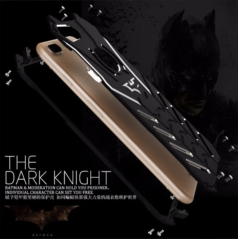 Алюминиевый Броня Бэтмен чехол для iPhone 11 Pro Max XS Max XR X 8 7 6 6S Plus SE 5 5S 5C чехол Железный человек, телефон оболочки кожи сумка