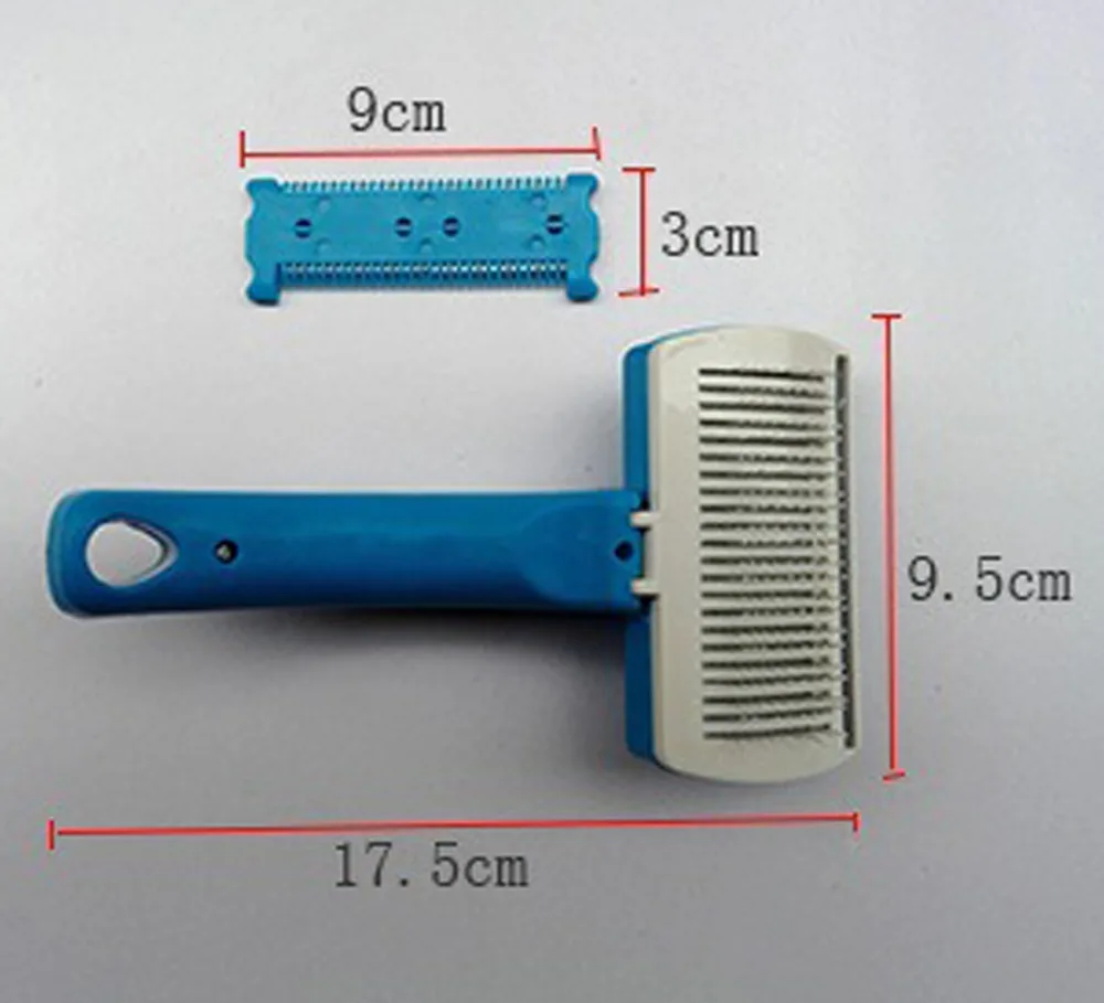 Практические pet гребень Кисточки Пластик ручка чистке выпадающих волос