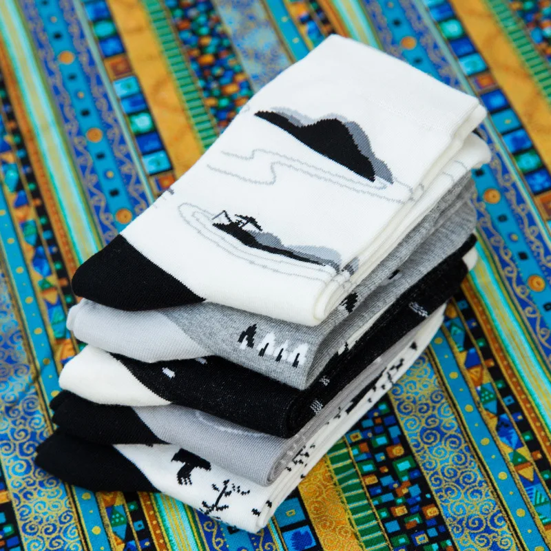 10 Пар/лот Новый женский носки прилив мультфильм осенью и зимой длинные оптом |