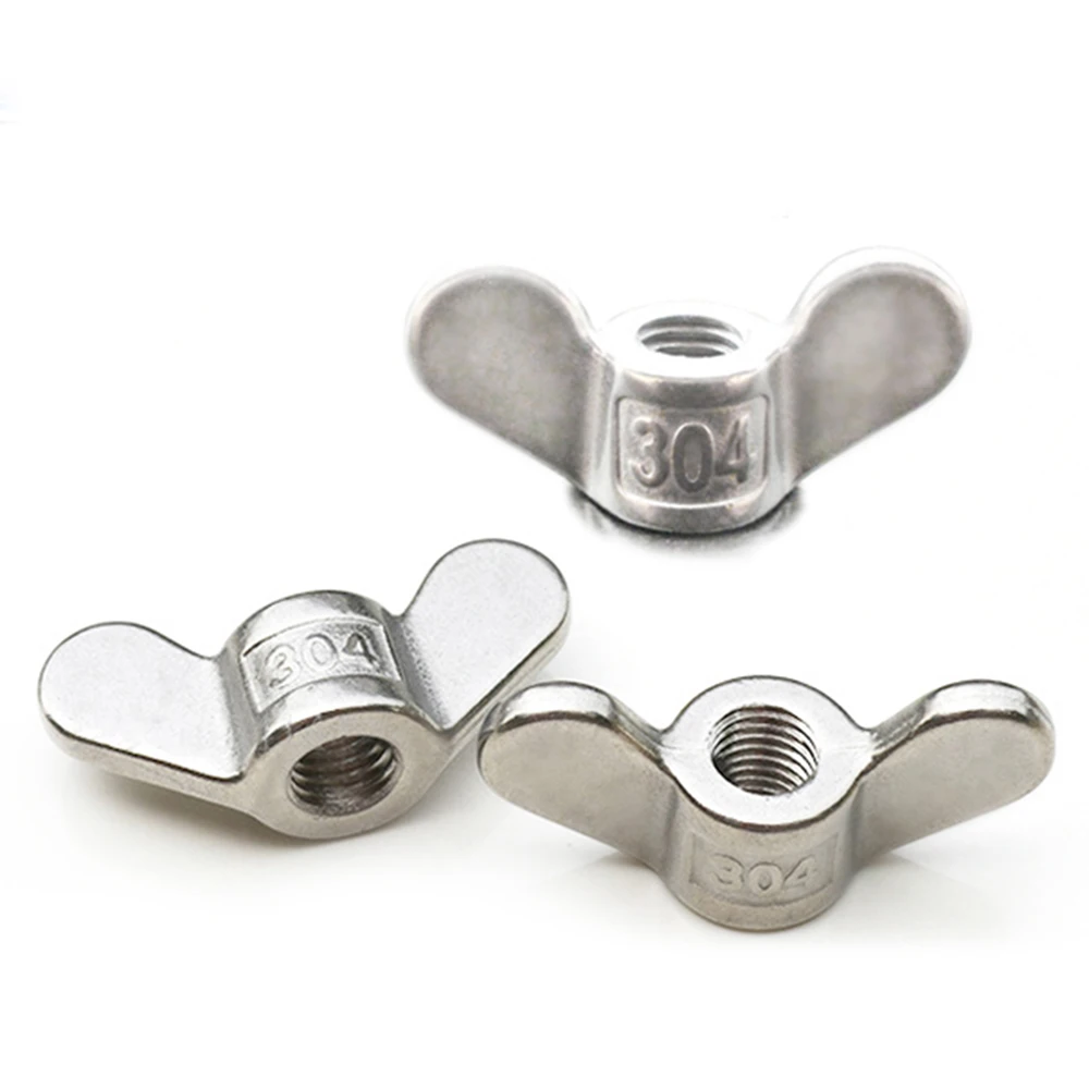 10 шт. Нержавеющая сталь Барашковые Гайки нержавеющие болты и Винты 4/5/6/8/10/12/16/20 мм