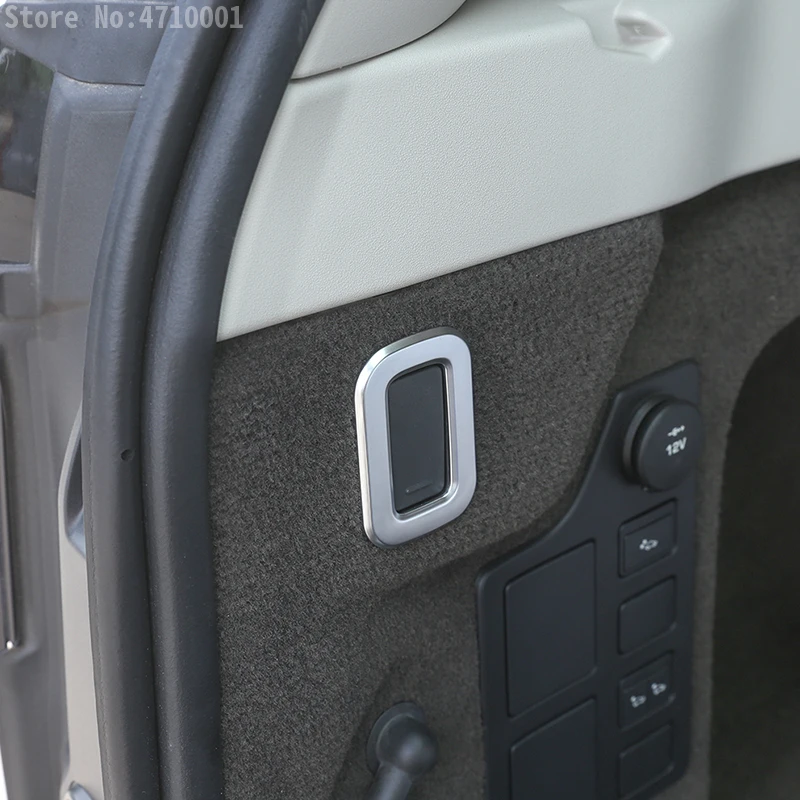 Новейшая ABS Хромированная задняя крюк для багажника рамка Накладка Land Rover Discovery 5