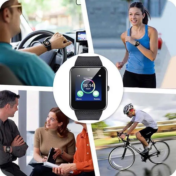 Водонепроницаемые Bluetooth Смарт-часы монитор сердечного ритма фитнес-трекер