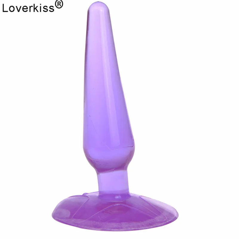 Анальная пробка Loverkiss желе интимные игрушки для женщин фаллоимитатор анальный