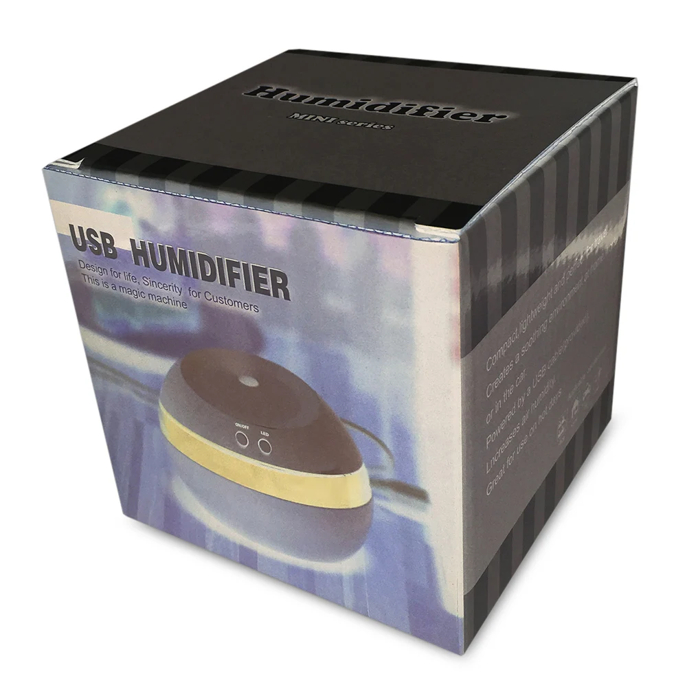 Portable USB Ultrasonic Humidifier Mini Air Aromatherapy Machine Zero Radiation LED Light Aroma Diffuser | Бытовая техника