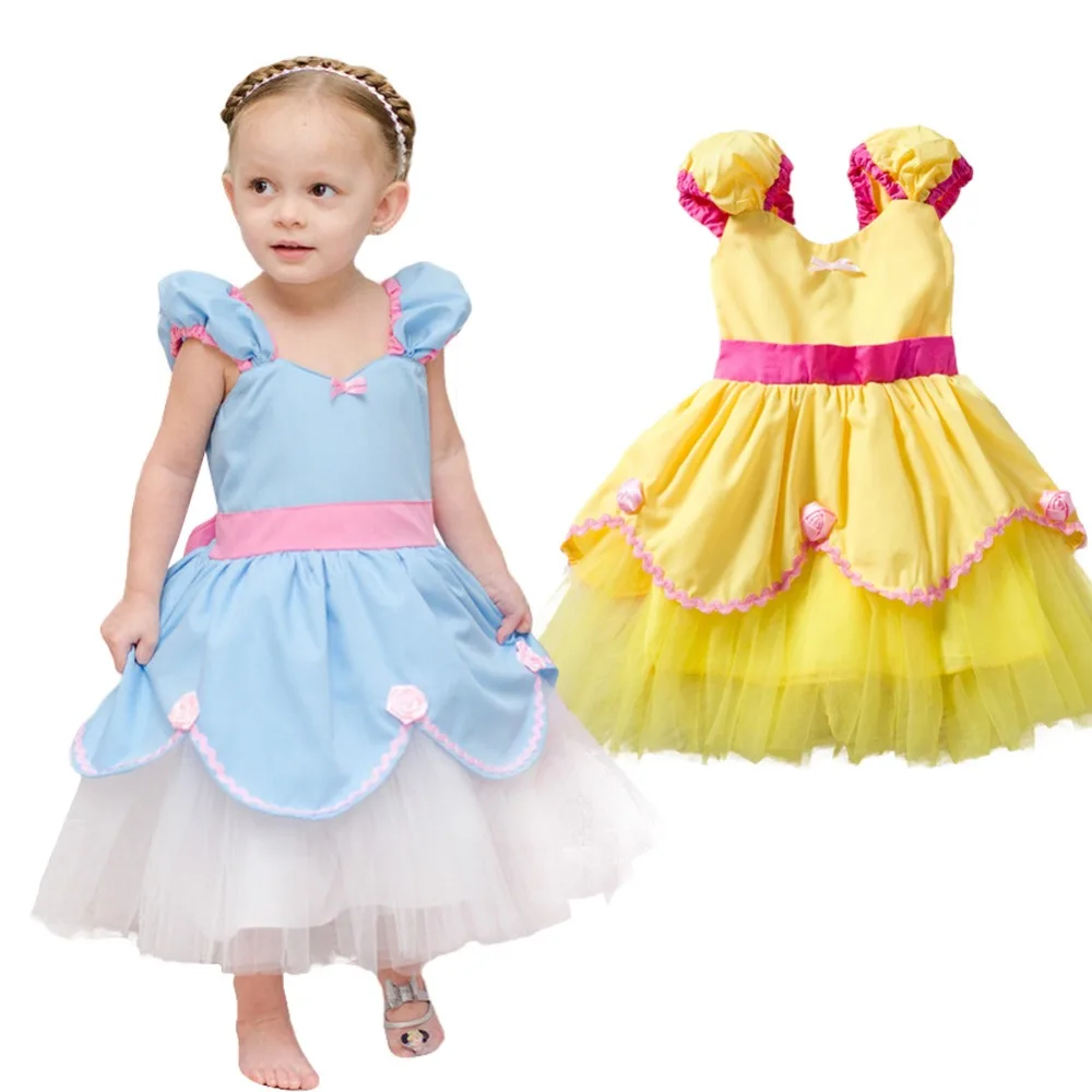 Нарядное платье принцессы Золушки для маленьких девочек карнавальный костюм