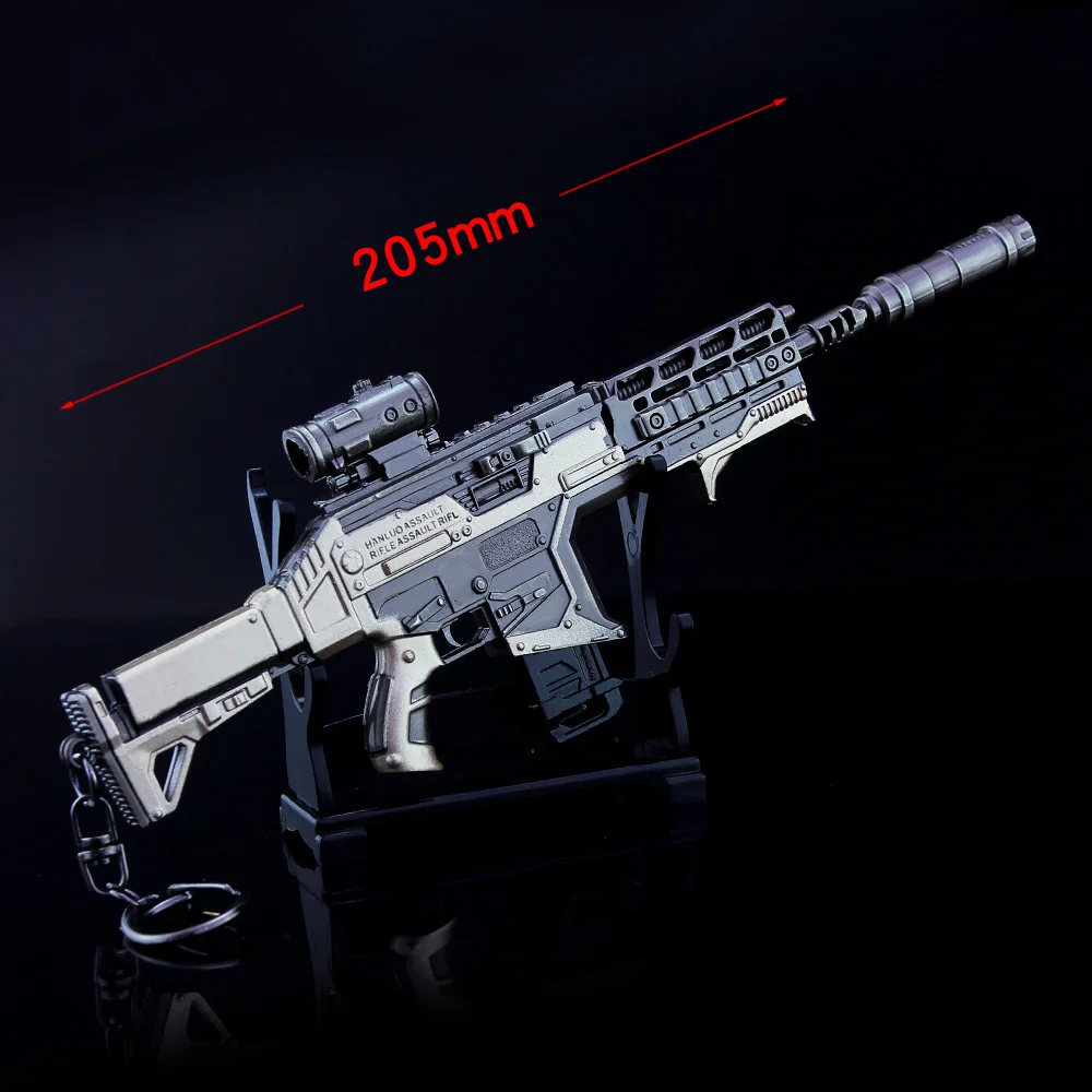 

Metal Gun Model Keychain Boy Toys Gifts Battle Royale Game APEX Legends