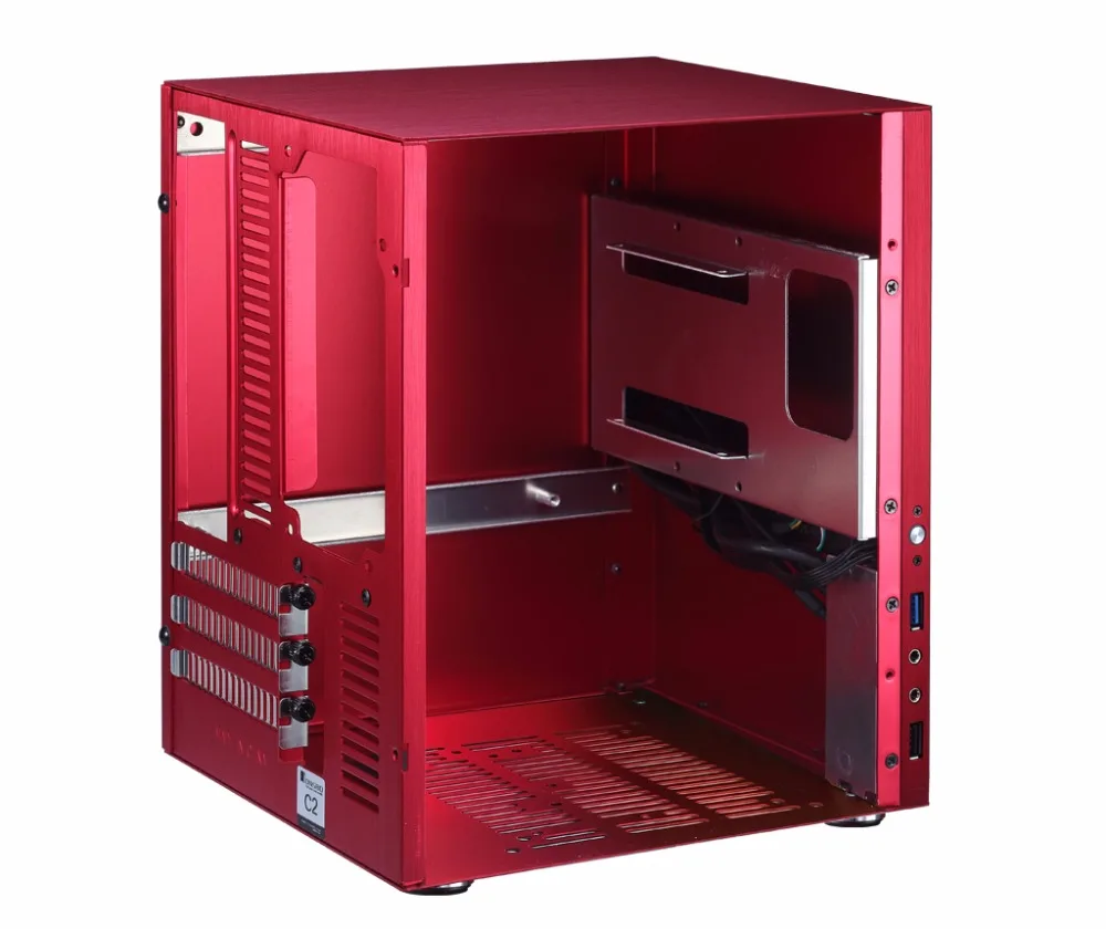 Мини ПК шасси Jonsbo C2 C2R MIni ITX ATX вертикальный корпус из алюминиевого сплава USB 3 0