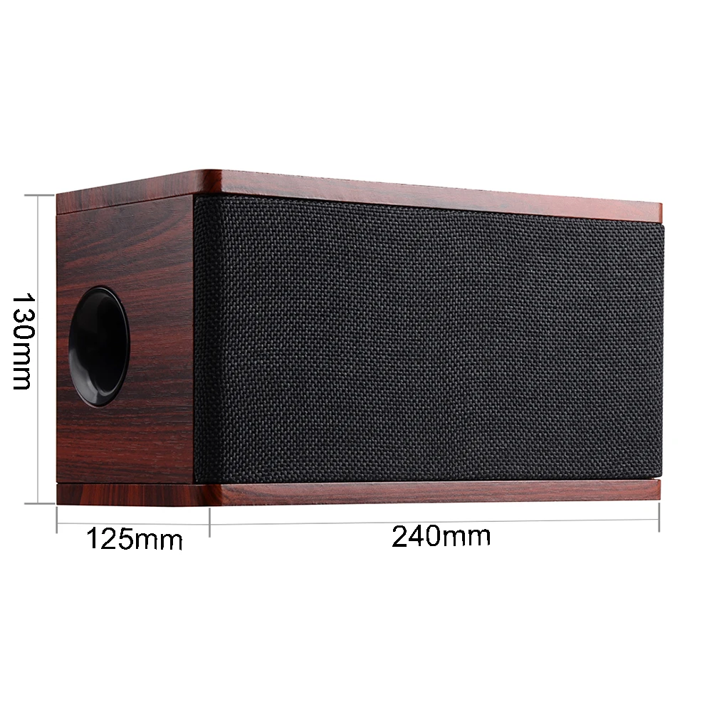 Hifi динамик деревянный беспроводной Bluetooth 4 2 Портативные Компьютерные колонки 3D