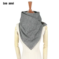 leo anvi designer fashion winter scarf men wool cotton unisex herringbone chevron ring scarf women wrap handmade infinity scarf